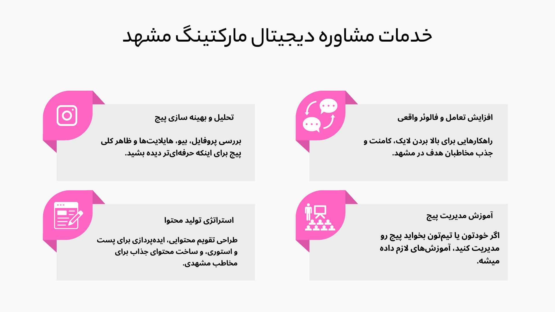 خدمات مشاوره دیجیتال مارکتینگ مشهد